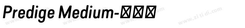 Predige Medium字体转换